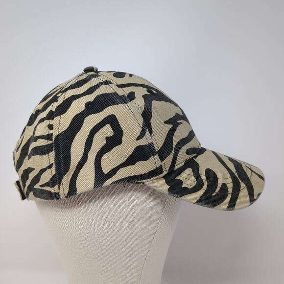 Cruise Club Strapback Baseball Cap Multicolor OS Adjustable Zebra Print Blank - Picture 5 of 10